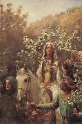 John Collier Queen Guinever-s Maying France oil painting artist